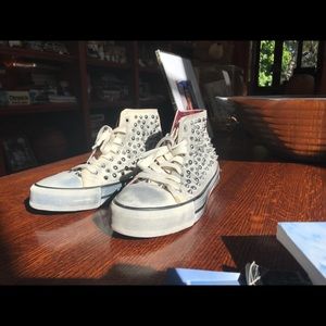 Zara Trafaluc Studded High Top Sneakers
